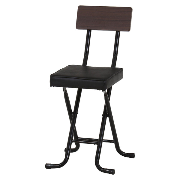 折りたたみ椅子座面高47cm背もたれ付厚座タイプノエル