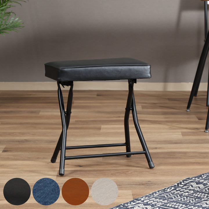 折りたたみ椅子座面高49cmスツールワイドチェアバーディー