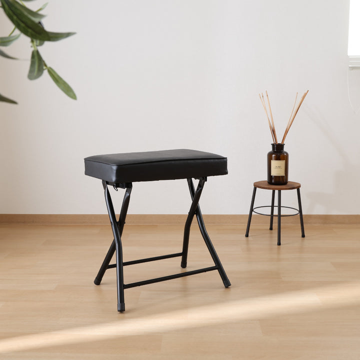 折りたたみ椅子座面高49cmスツールワイドチェアバーディー