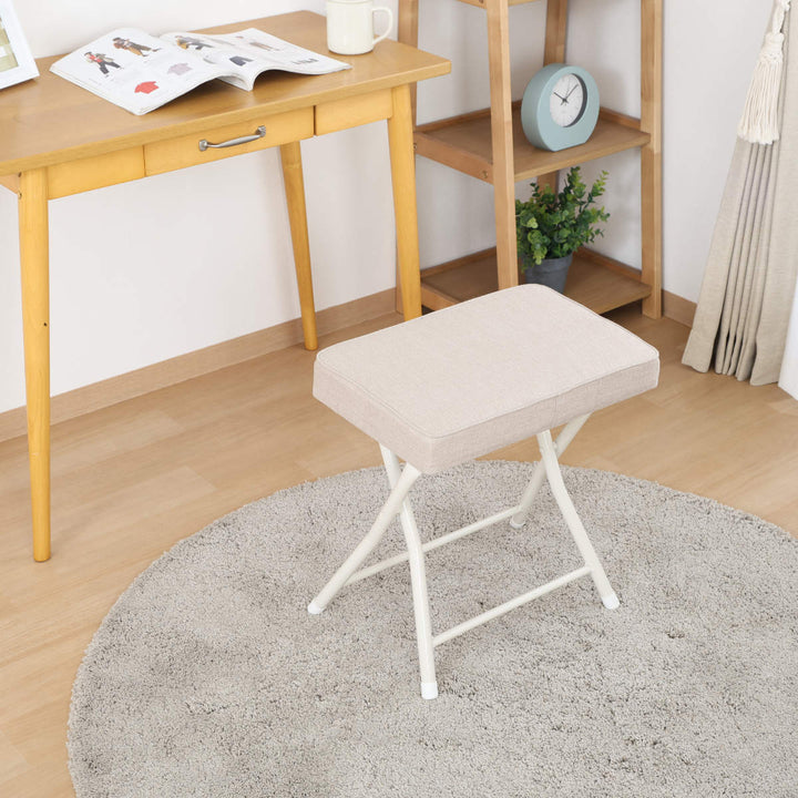 折りたたみ椅子座面高49cmスツールワイドチェアバーディー