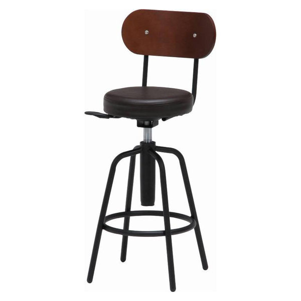 カウンターチェア昇降式座面高61～71.5cm背付バースツール