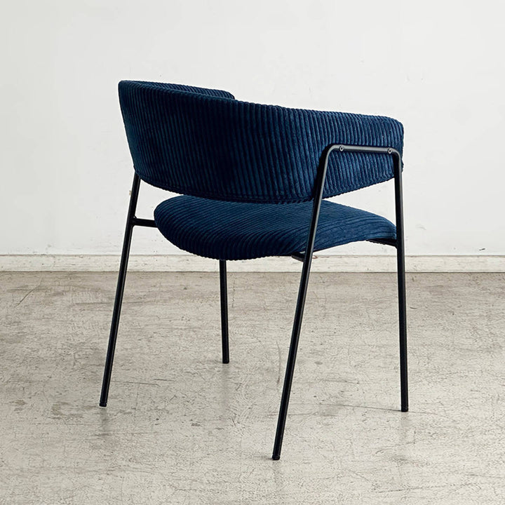 ダイニングチェア座面高45cmコーデュロイグリスチェア