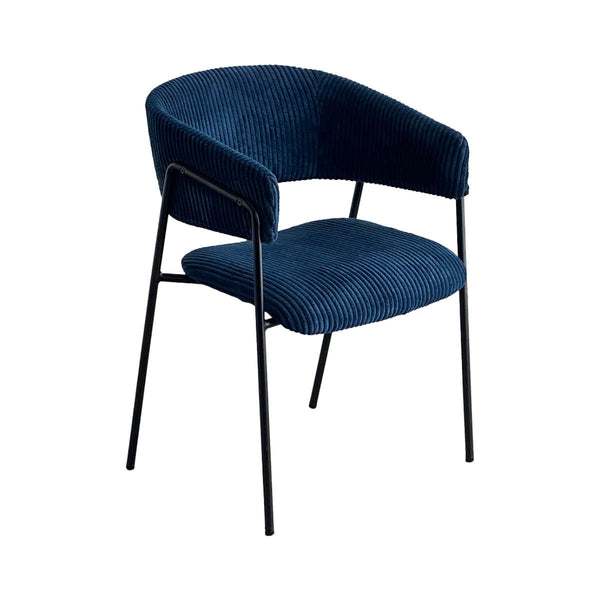 ダイニングチェア座面高45cmコーデュロイグリスチェア