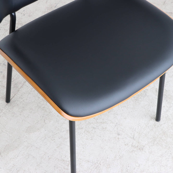 ダイニングチェア座面高44cmファブリック合皮キロDチェア