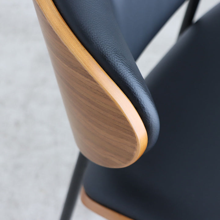 ダイニングチェア座面高44cmファブリック合皮キロDチェア