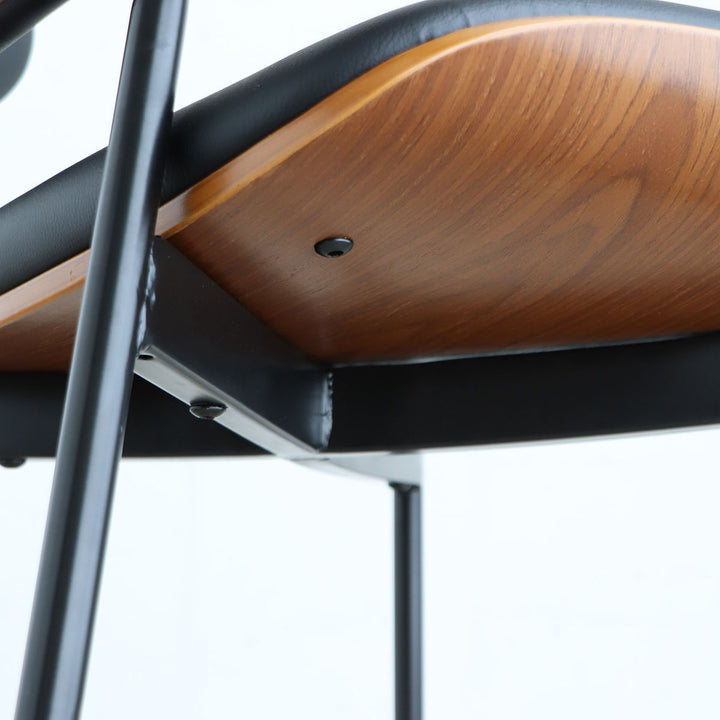 ダイニングチェア座面高44cmファブリック合皮キロDチェア