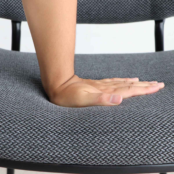 ダイニングチェア座面高44cmファブリック合皮キロDチェア