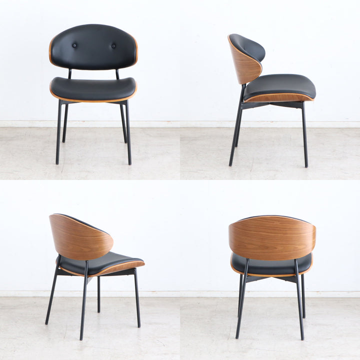 ダイニングチェア座面高44cmファブリック合皮キロDチェア