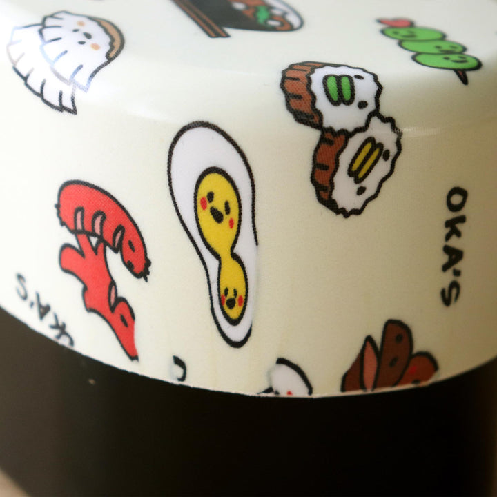 弁当箱570ml2段布貼小判弁当570OKA’S