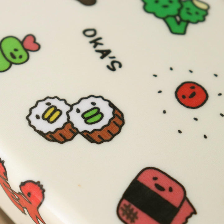 弁当箱830ml2段布貼小判弁当830OKA’S