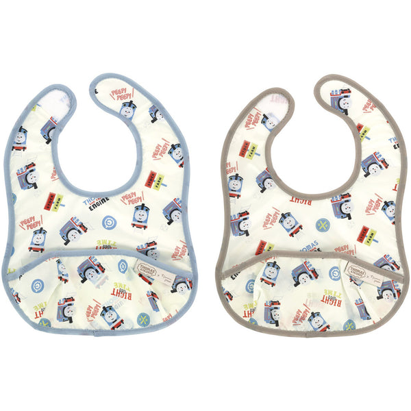 お食事エプロン薄手ベビーエプロン2枚入りSサイズトーマス×つむぱぱ