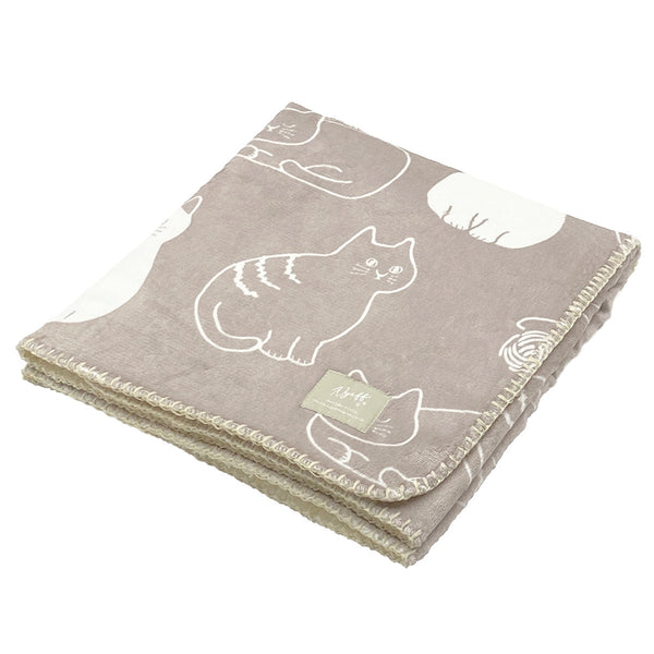 ひざかけにゃふにゃふ100x70cmネコ