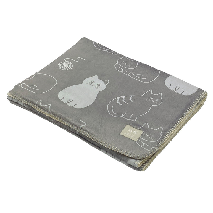 ブランケットにゃふにゃふ100x150cmネコ