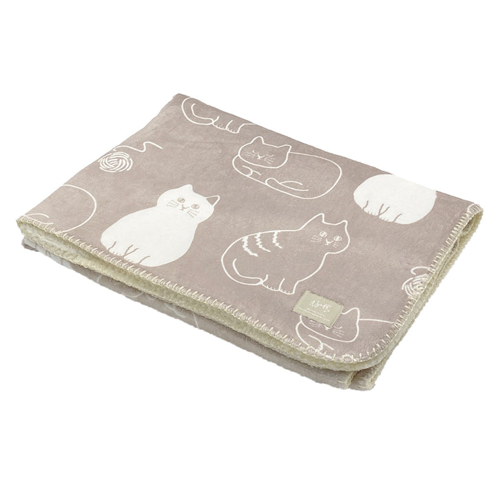 ブランケットにゃふにゃふ100x150cmネコ