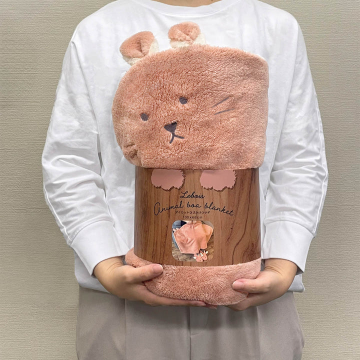 アニマルブランケット100x68cmキッズルボア