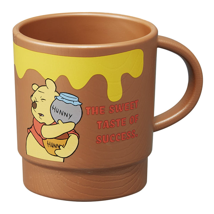 コップ340ml木目スタッキングコッププーファニーフェイス