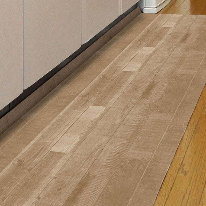 キッチンマット木目調L字型57×180cm