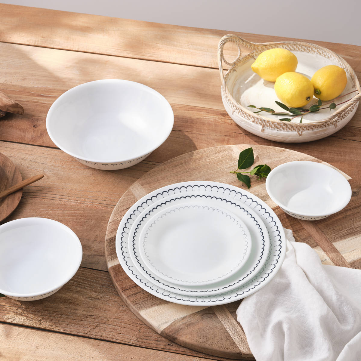 ランチプレート 21.5cm CORELLE コレールカスピアンレース ランチ皿 小