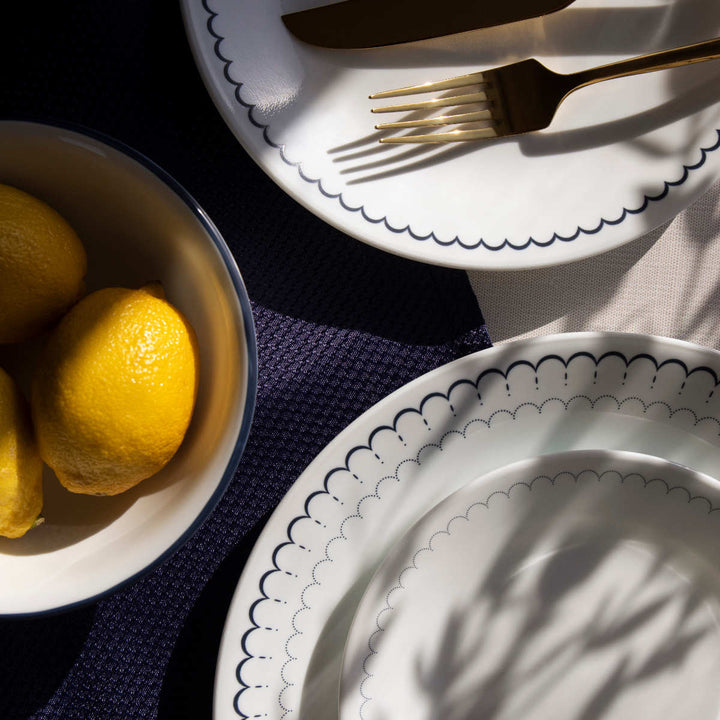 プレート21.5cmCORELLEコレールカスピアンレース深皿