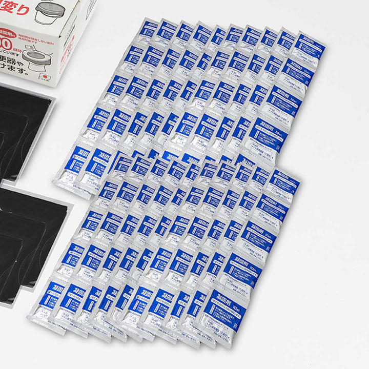 非常用トイレ汚物袋凝固剤2種セットトイレ非常用袋100回分