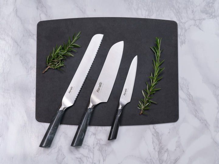 三徳包丁16.5cmマードルキッチンナイフ大理石調