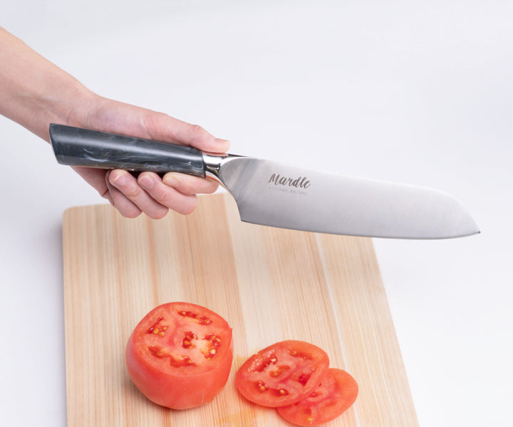 三徳包丁16.5cmマードルキッチンナイフ大理石調