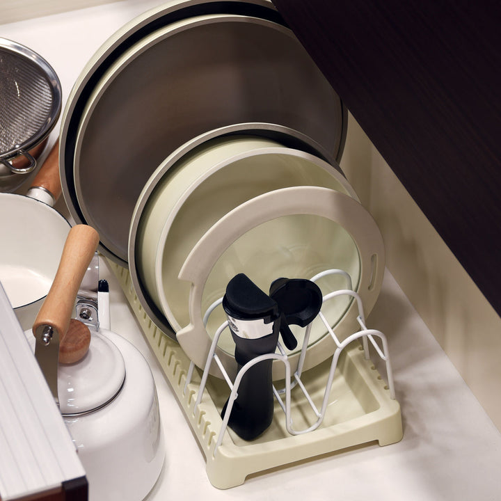フライパンラックシンク下収納トルティーノ引き出し用クックウェア収納ラック