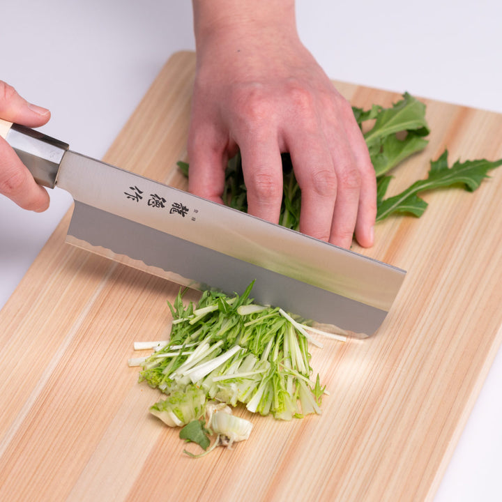 菜切包丁16cm龍徳作八角柄和包丁日本製