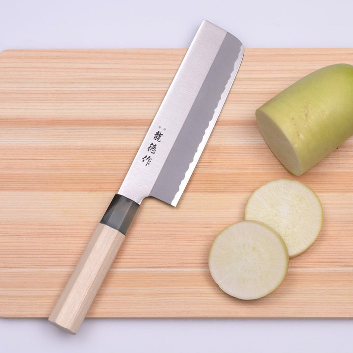 菜切包丁16cm龍徳作八角柄和包丁日本製