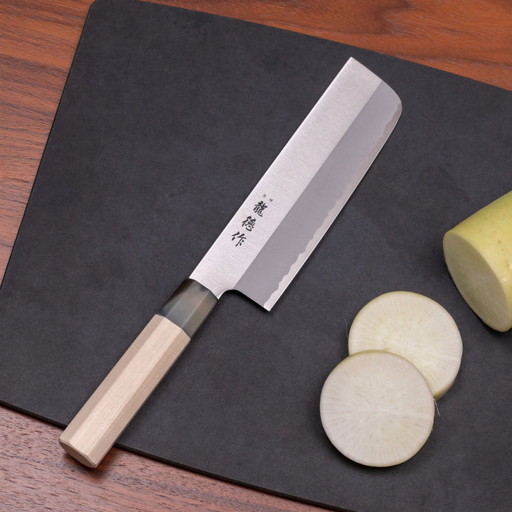 菜切包丁16cm龍徳作八角柄和包丁日本製