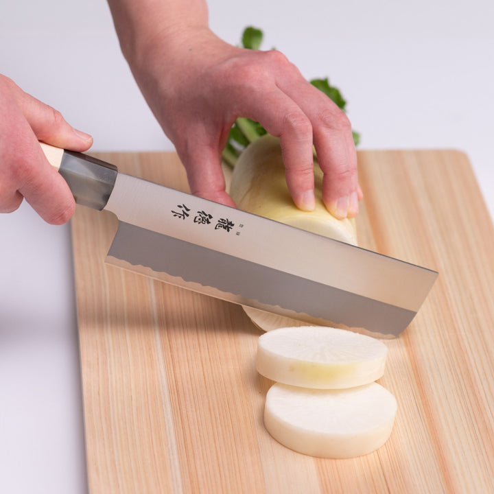 菜切包丁16cm龍徳作八角柄和包丁日本製