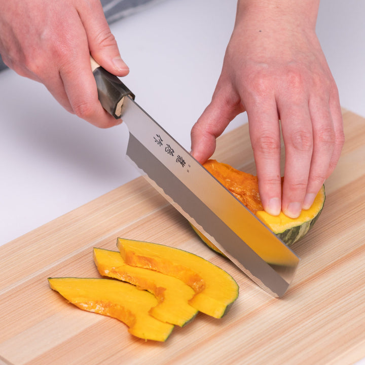 菜切包丁16cm龍徳作八角柄和包丁日本製