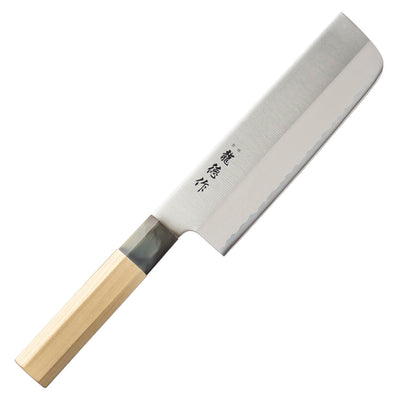 菜切包丁 16cm 龍徳作 八角柄 和包丁 日本製