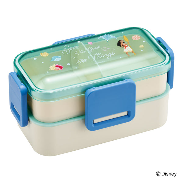 弁当箱600ml抗菌2段ふわっと弁当箱モアナ