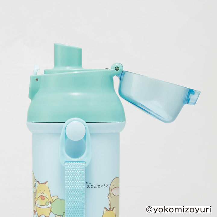 水筒480ml抗菌直飲プラボトルなんでもいきもの