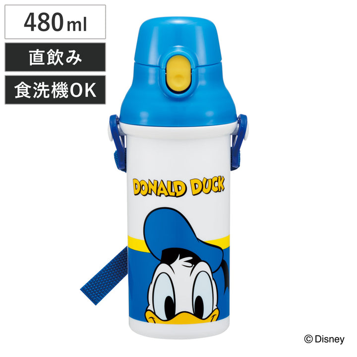 水筒480ml抗菌直飲プラボトルドナルドダック