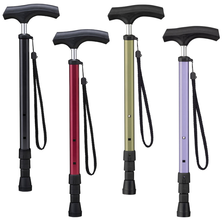 杖伸縮タイプ愛杖ポケットステッキアルミ収納袋付き