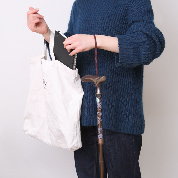 杖折りたたみタイプ愛杖抗菌グリップアルミ