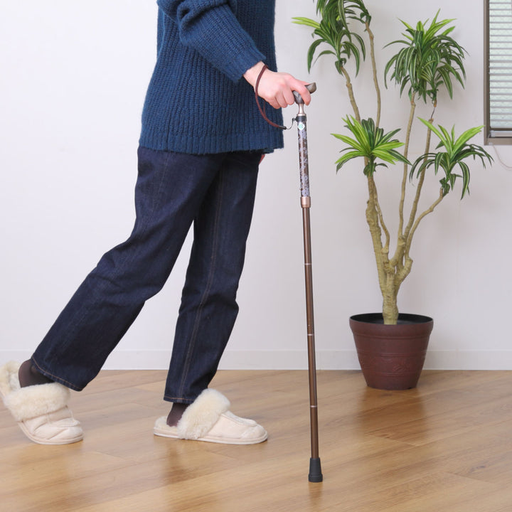 杖折りたたみタイプ愛杖抗菌グリップアルミ