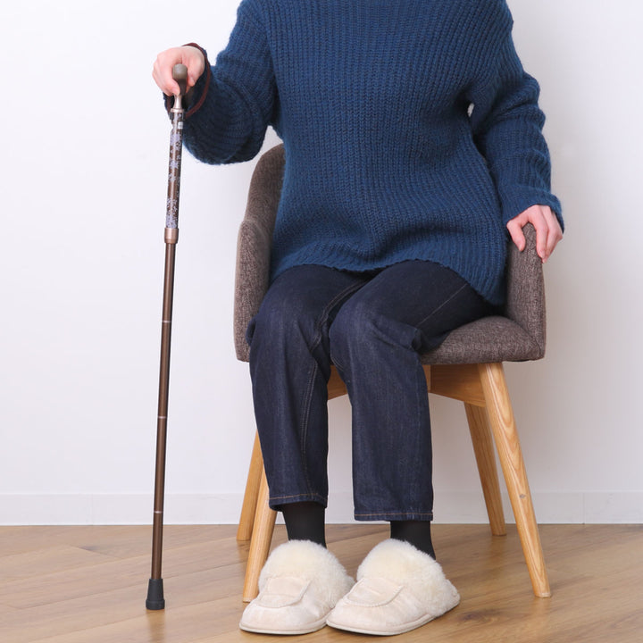 杖折りたたみタイプ愛杖抗菌グリップアルミ