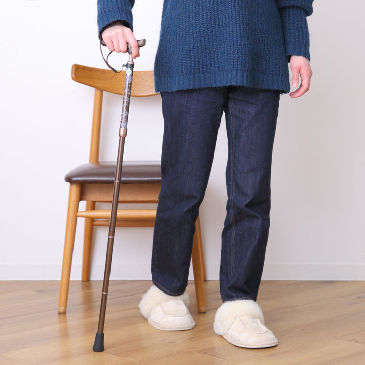 杖折りたたみタイプ愛杖抗菌グリップアルミ