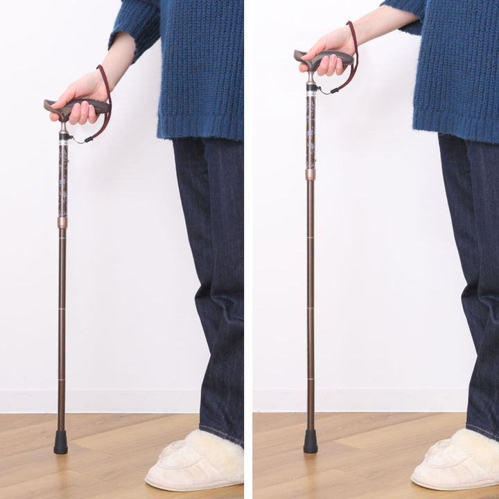 杖折りたたみタイプ愛杖抗菌グリップアルミ