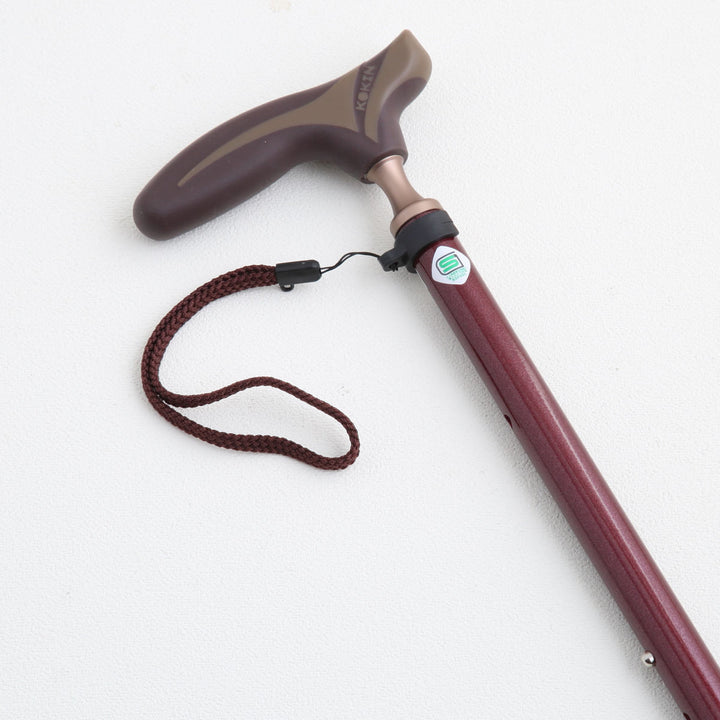 杖伸縮タイプ愛杖抗菌グリップアルミ無地