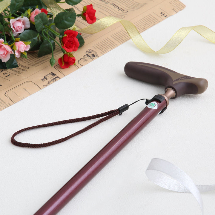 杖伸縮タイプ愛杖抗菌グリップアルミ無地