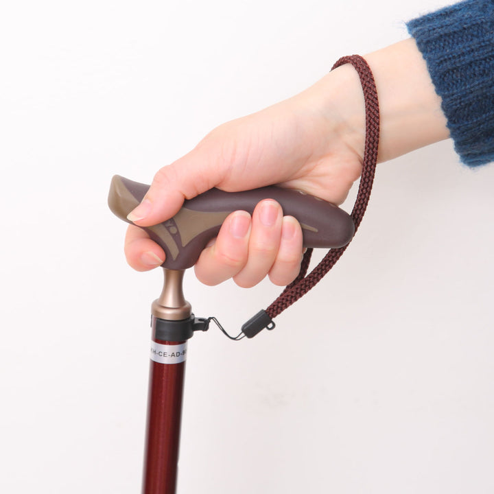 杖伸縮タイプ愛杖抗菌グリップアルミ無地