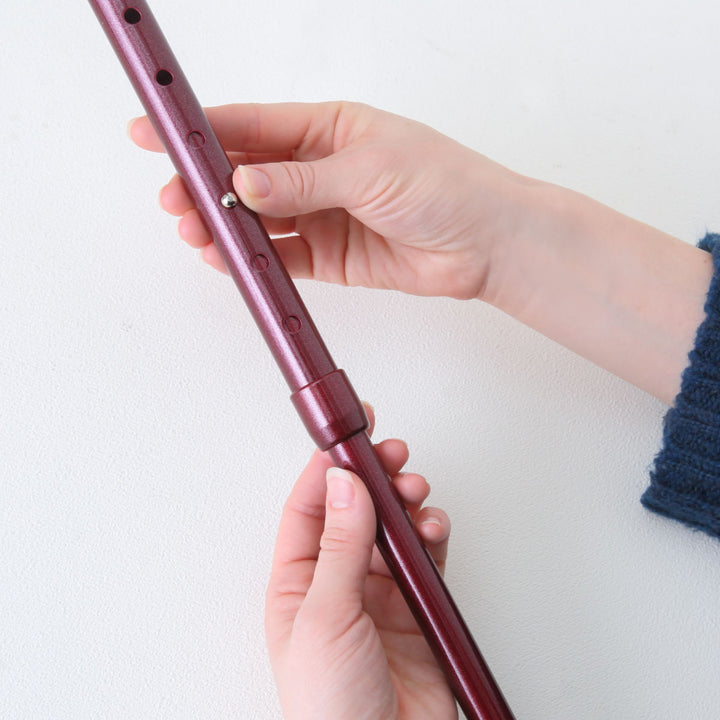 杖伸縮タイプ愛杖抗菌グリップアルミ無地