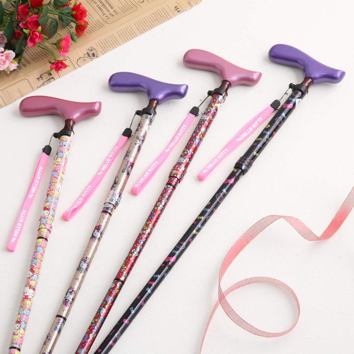 杖折りたたみタイプ愛杖ハローキティアルミ