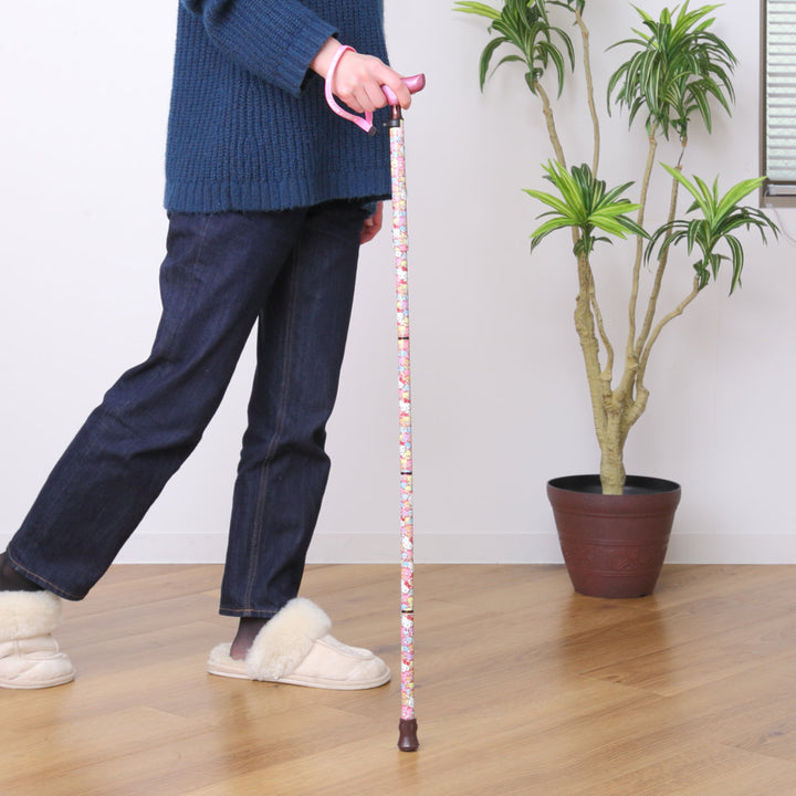 杖折りたたみタイプ愛杖ハローキティアルミ