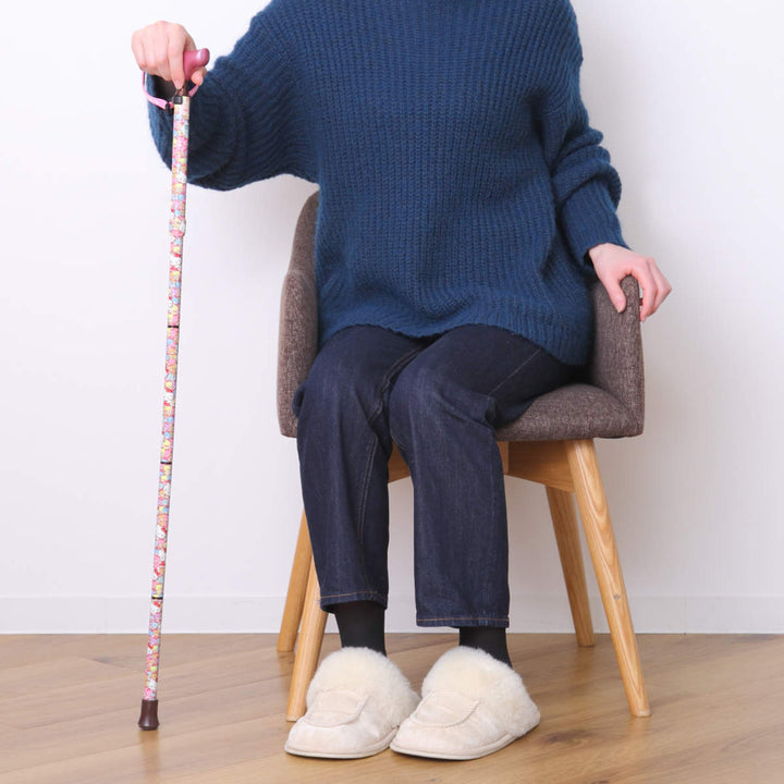 杖折りたたみタイプ愛杖ハローキティアルミ