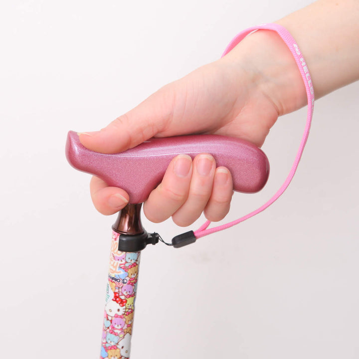 杖折りたたみタイプ愛杖ハローキティアルミ